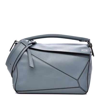 Loewe Calfskin Medium Puzzle Bag Stone Blue 1 of 13