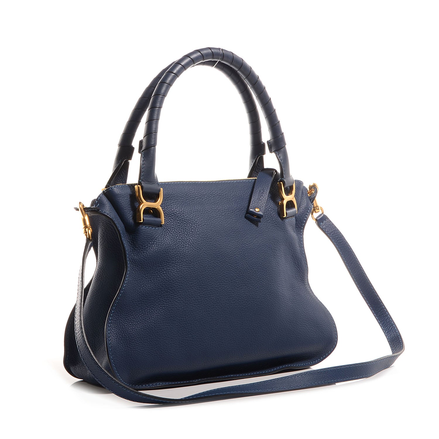 Chloe Calfskin Medium Marcie Satchel Scuba Blue 4 of 11