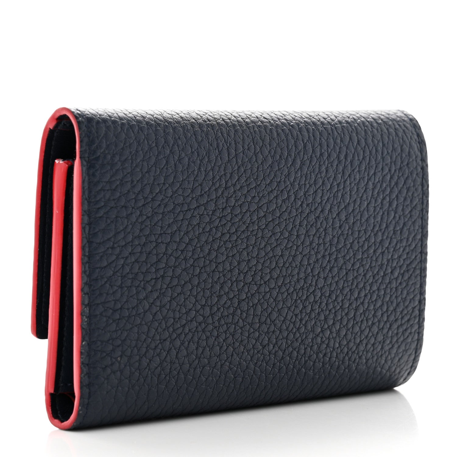 Louis Vuitton Taurillon Capucines Compact Wallet Marine Rouge 3 of 7