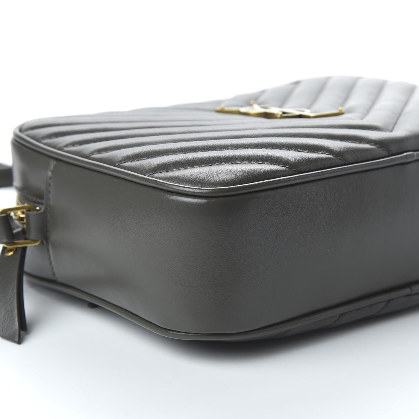 Calfskin Matelasse Monogram Lou Camera Bag Military Olive