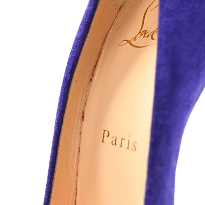 Christian Louboutin Suede Candidate 100 Pumps 39 Purple Pop 8 of 14