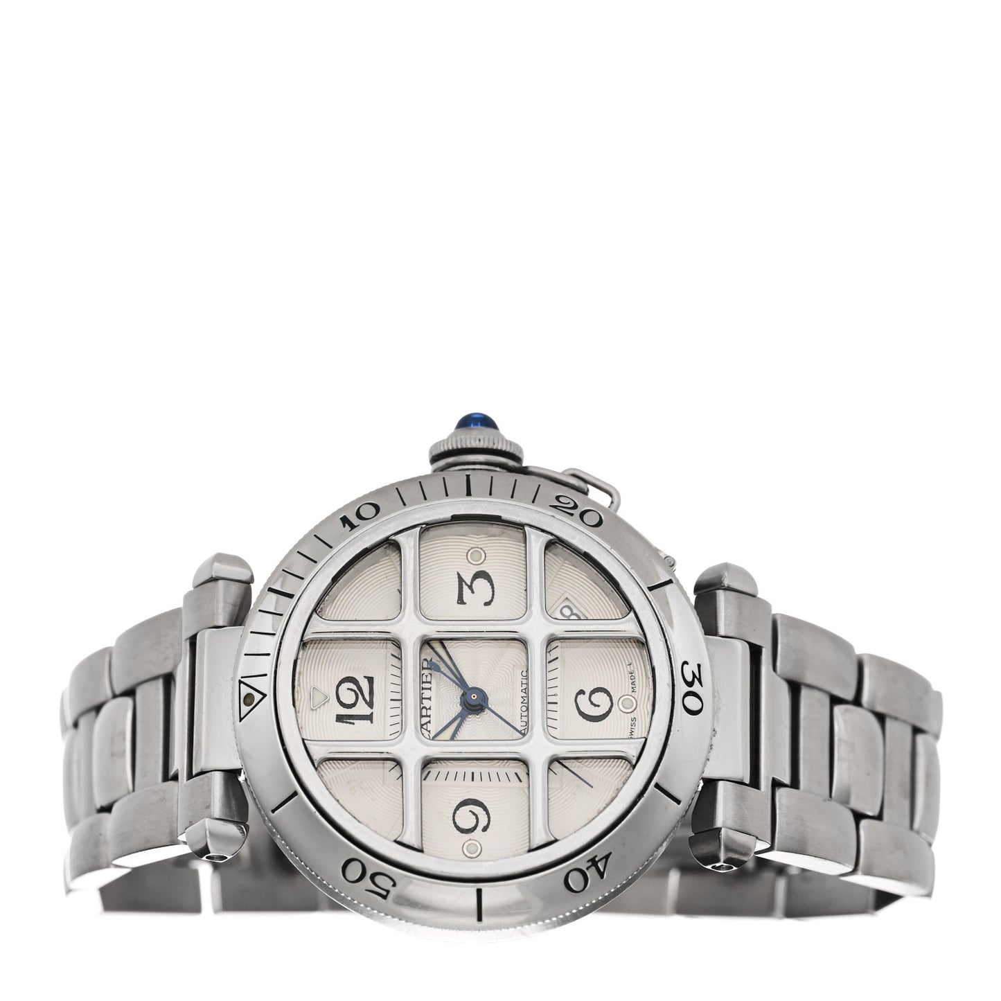 Stainless Steel 38mm Pasha C Grille Automatic Watch