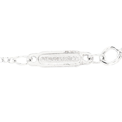 Tiffany 18K White Gold Diamond Large T Smile Pendant Necklace 5 of 7