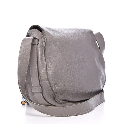 Chloe Calfskin Medium Marcie Round Crossbody Bag Cashmere Grey 3 of 23