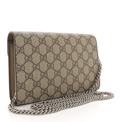 Gucci GG Supreme Monogram Mini Dionysus Chain Wallet Beige Taupe 3 of 10