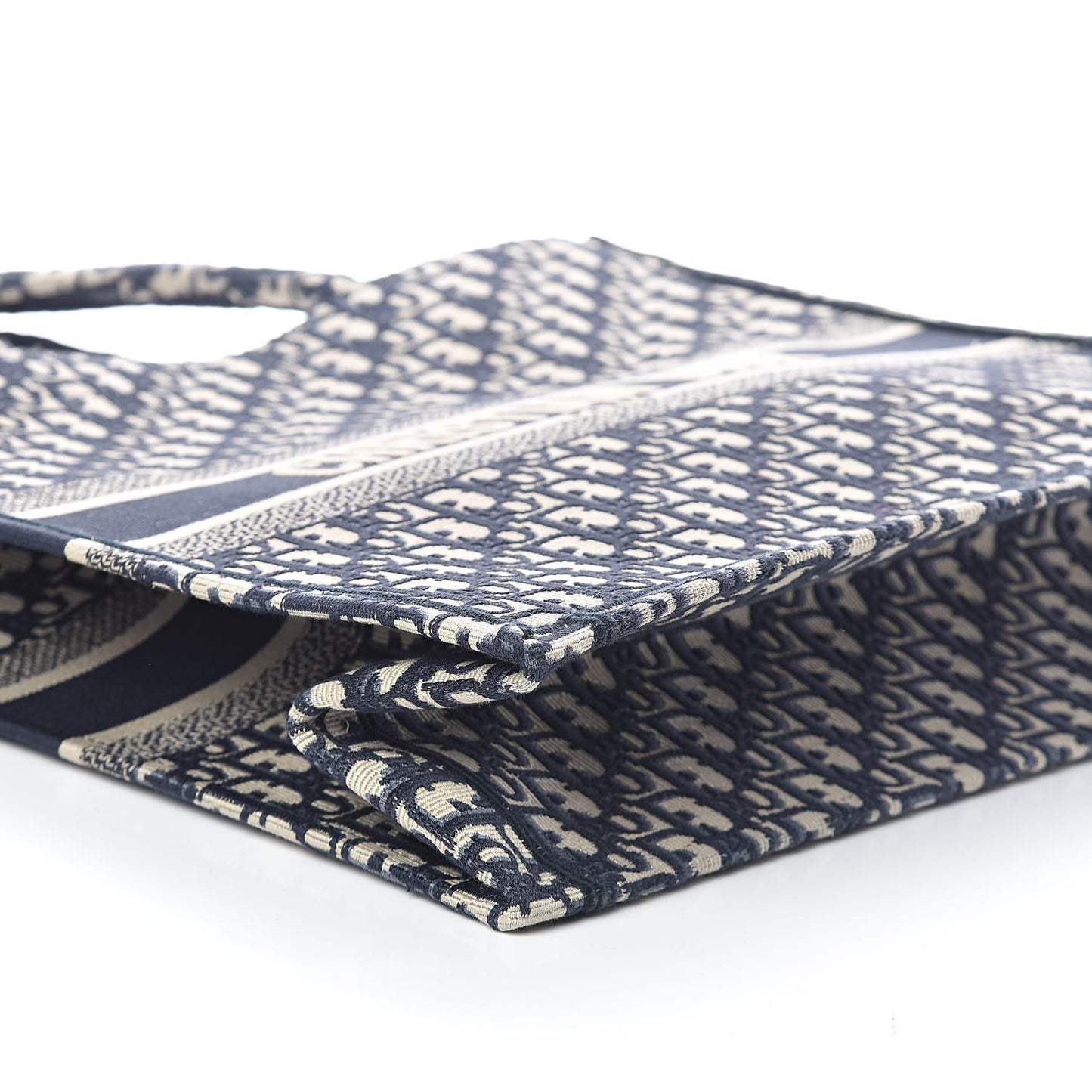Oblique Book Tote Blue Multicolor