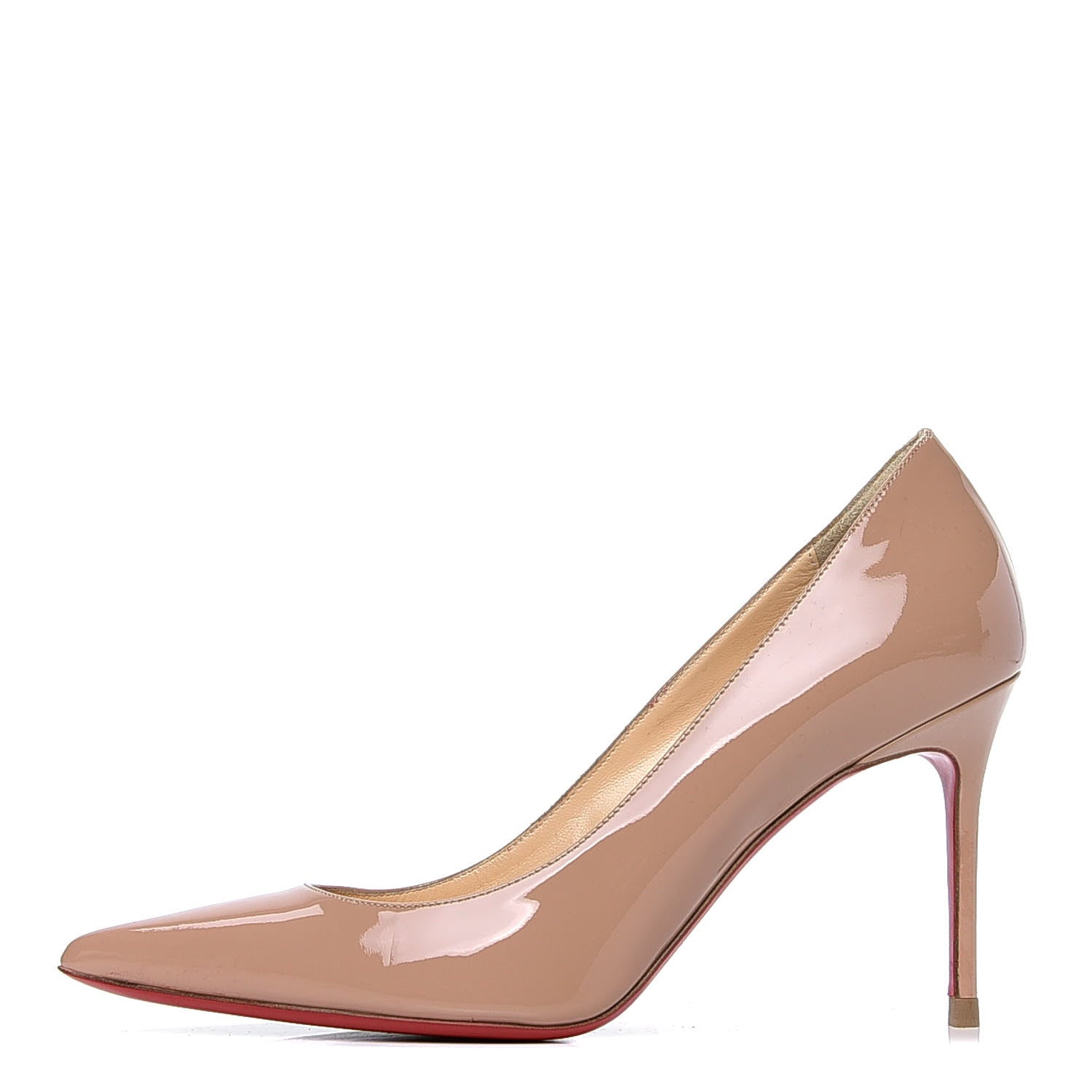 Christian Louboutin Patent Kate 85 Pumps 36.5 Nude 1 of 5