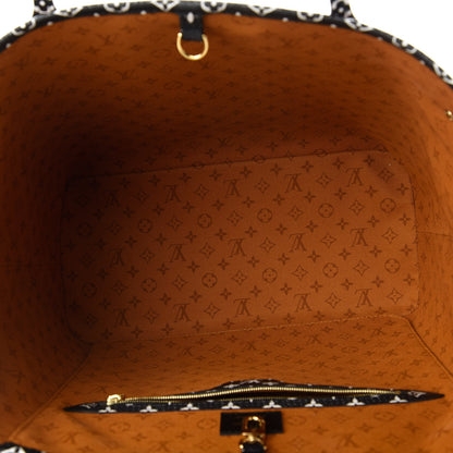 Louis Vuitton Monogram Giant Crafty Neverfull MM Creme Caramel 5 of 10