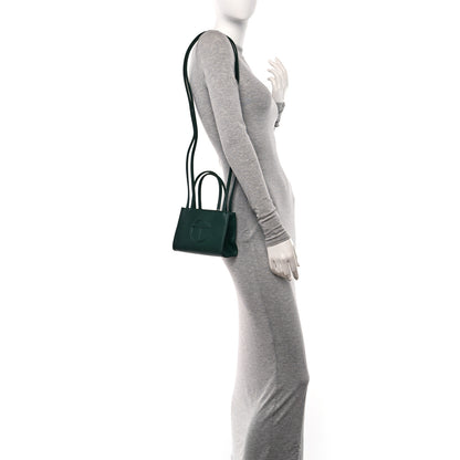 Telfar Vegan Leather Small Shopping Bag Dark Olive 2 of 10