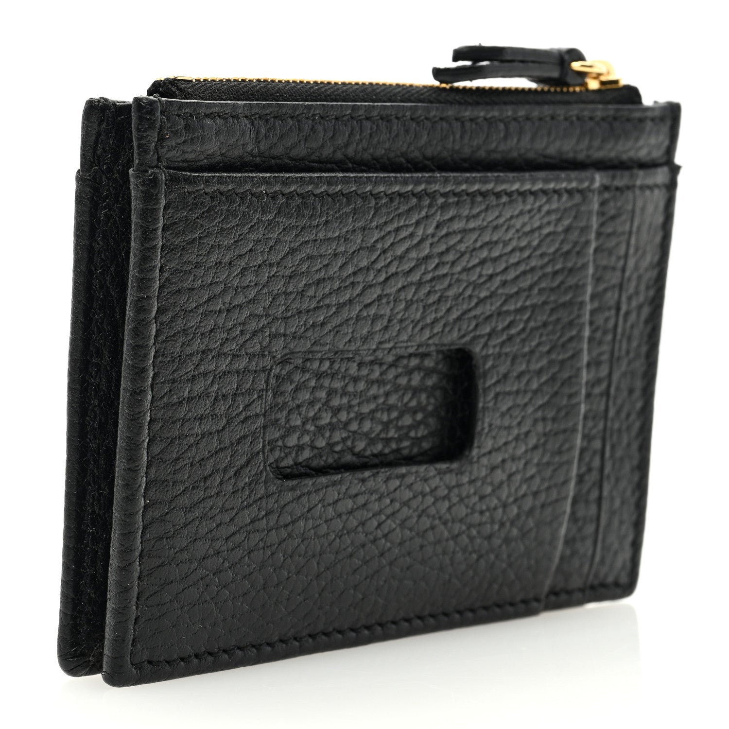 Gucci Dollar Calfskin GG Marmont Coin Case Card Holder Black 3 of 7