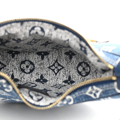 Louis Vuitton Monogram Jacquard Denim Loop Bleu 5 of 10