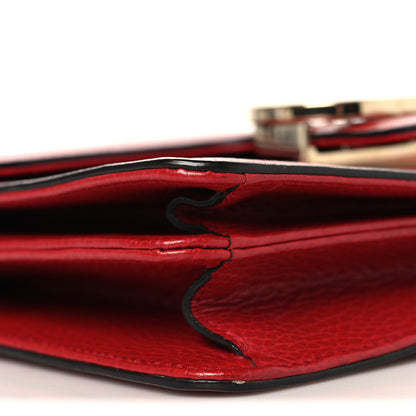 Gucci Dollar Calfskin Small Interlocking G Shoulder Bag Red 9 of 13