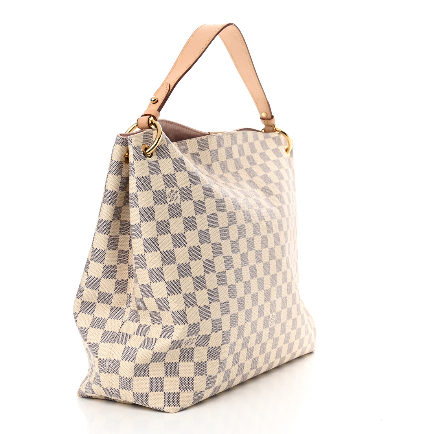 Louis Vuitton Damier Azur Graceful MM Rose Ballerine 3 of 10