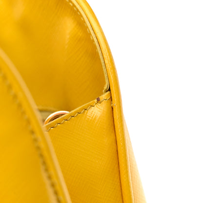 Prada Saffiano Vernice Medium Open Promenade Tote Ananas 15 of 27