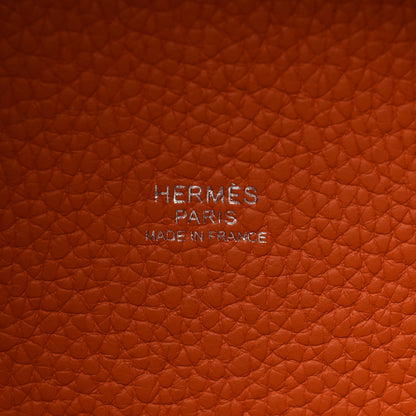 Hermes Taurillon Clemence Picotin Lock 22 MM Abricot 5 of 7