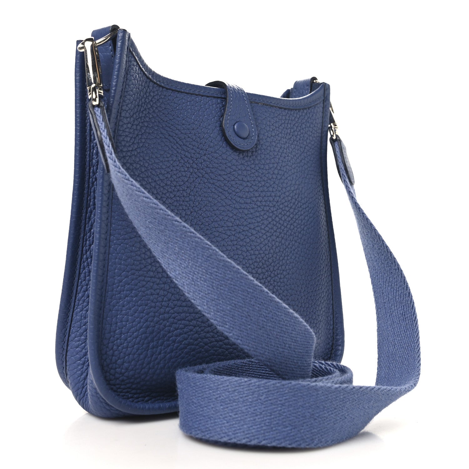 Hermes Taurillon Clemence Evelyne TPM Bleu Brighton 3 of 10