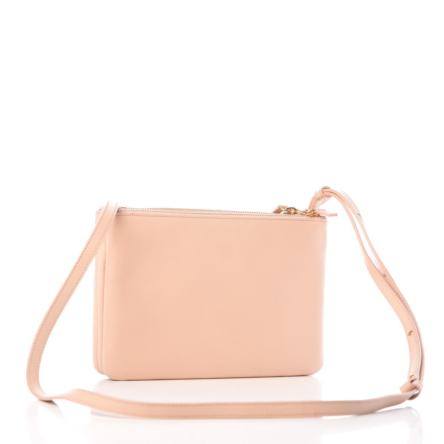 Liege Calfskin Small Trio Crossbody Bag Blush