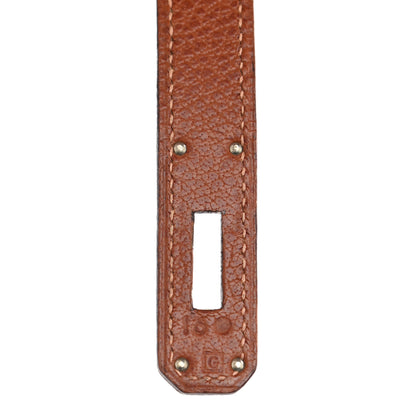 Hermes Buffle Skipper Kelly Retourne 35 Marron Glace 7 of 10