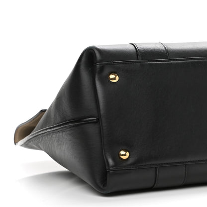Salvatore Ferragamo Calfskin Medium Sookie Satchel Black 6 of 14