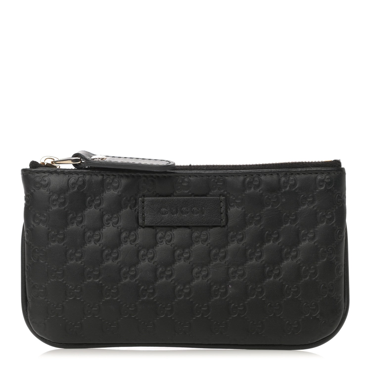 Gucci Microguccissima Key Ring Coin Case Black 1 of 8