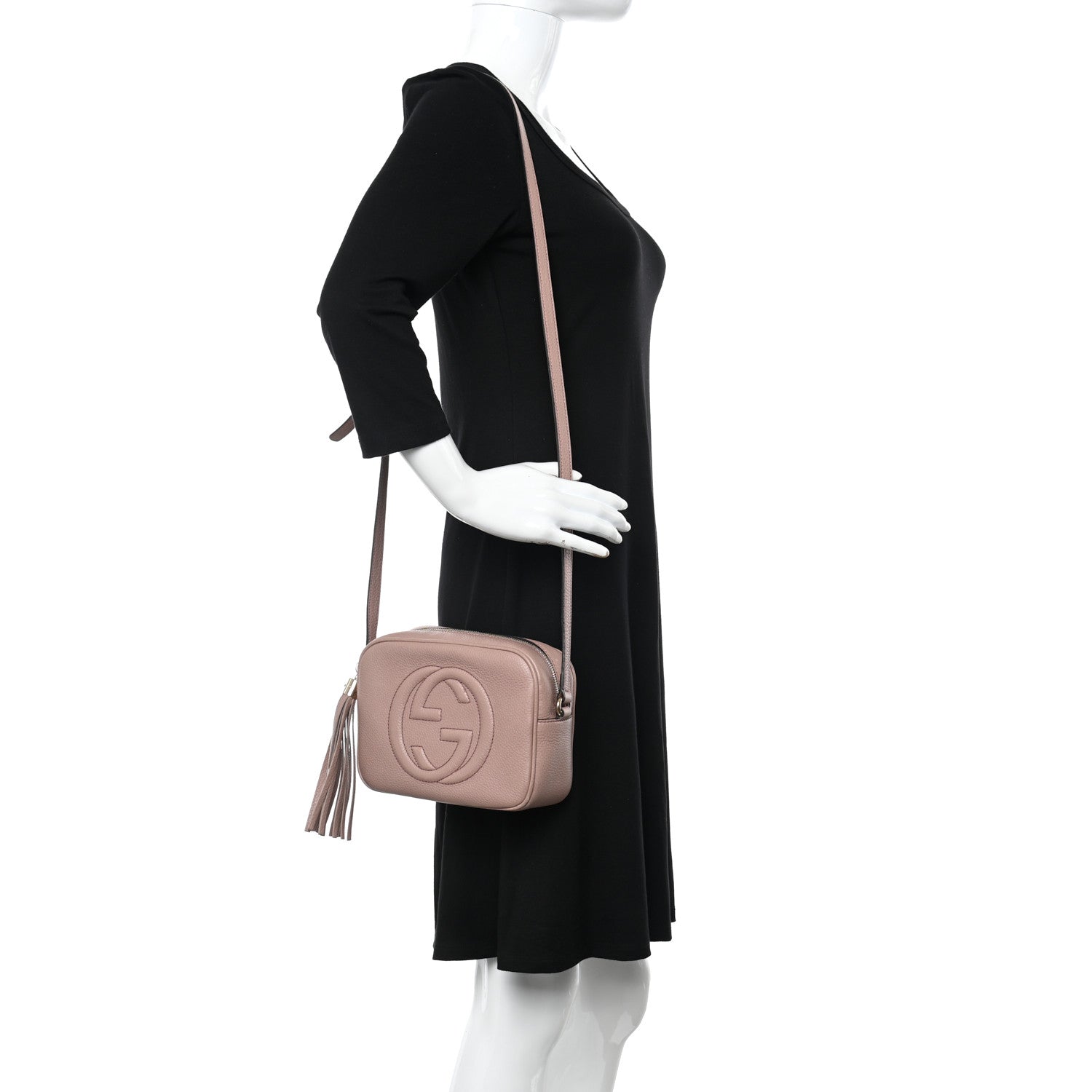 Gucci Cellarius Calfskin Small Soho Disco Bag Dark Cipria 2 of 10