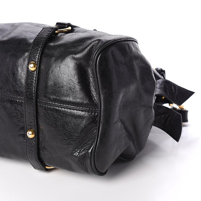 Miu Miu Vitello Lux Bow Tote Black 8 of 8