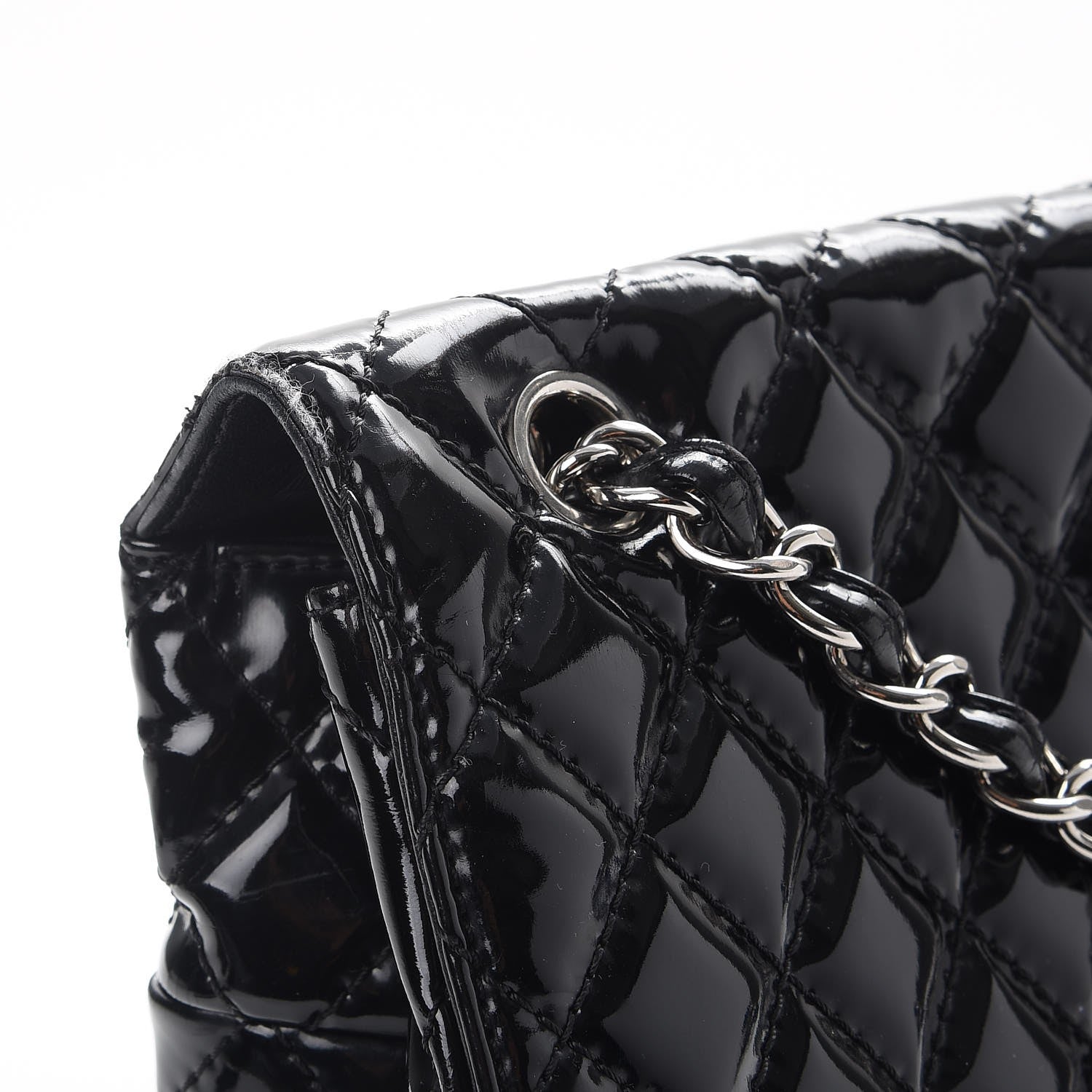 Chanel Vinyl Quilted In the Business Flap Bag Black 9 of 12
