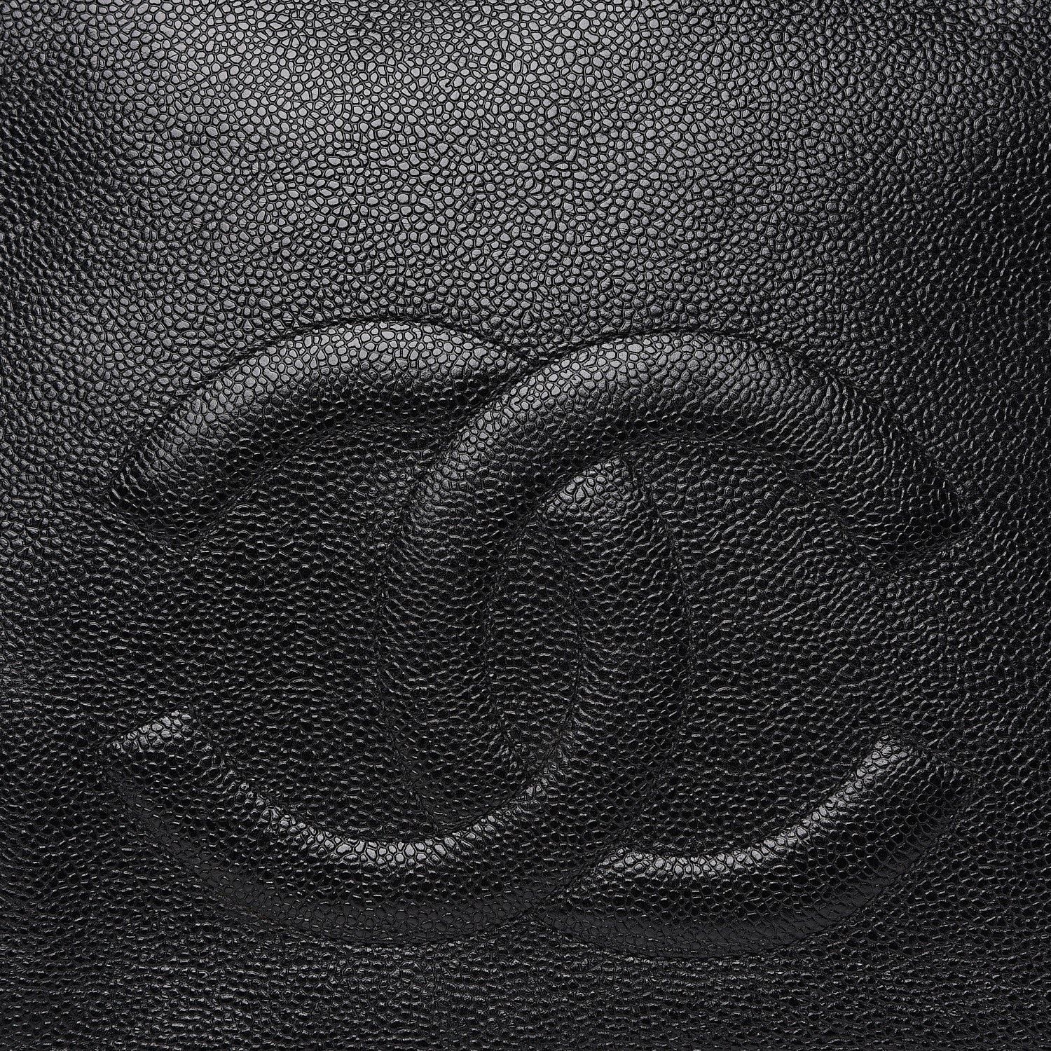 Chanel Caviar Large CC Shoulder Bag Black 9 of 10