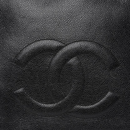 Chanel Caviar Large CC Shoulder Bag Black 9 of 10