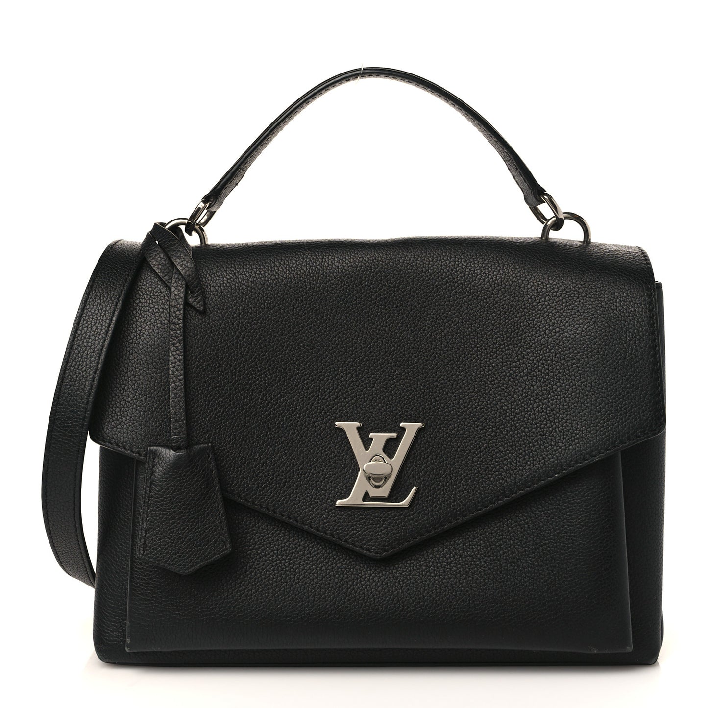 Soft Calfskin My Lockme Top Handle Black