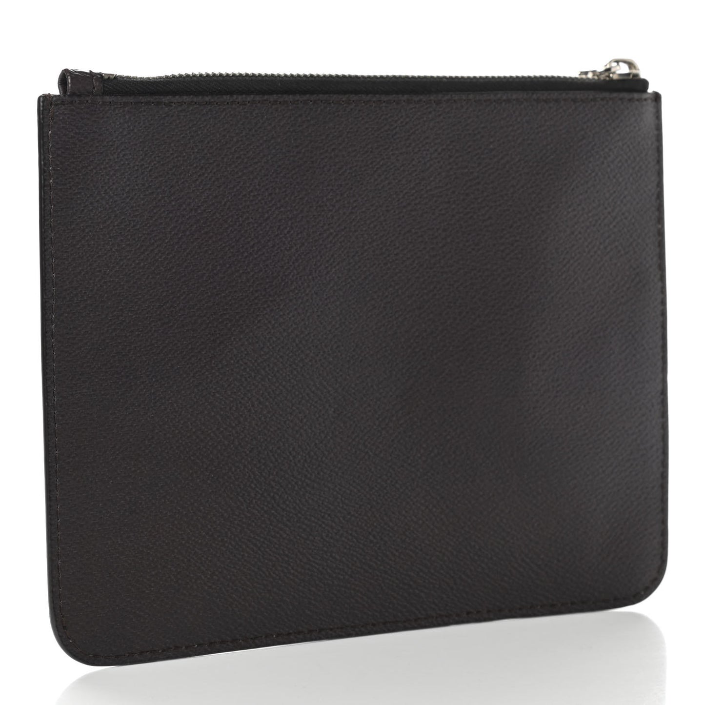 Textured Coated Canvas Rottweiler Print Small Cosmetic Pouch Black