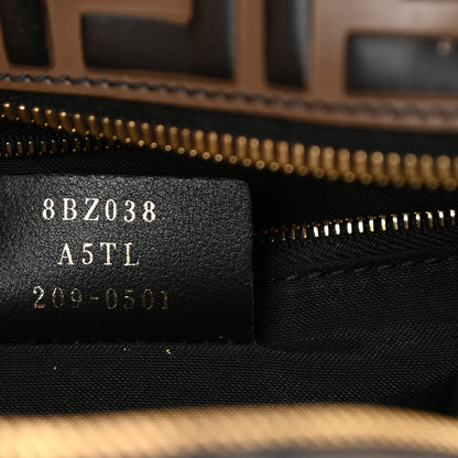 Fendi Vitello Bi-Color FF 1974 Embossed Mini Backpack Maya Black 7 of 8