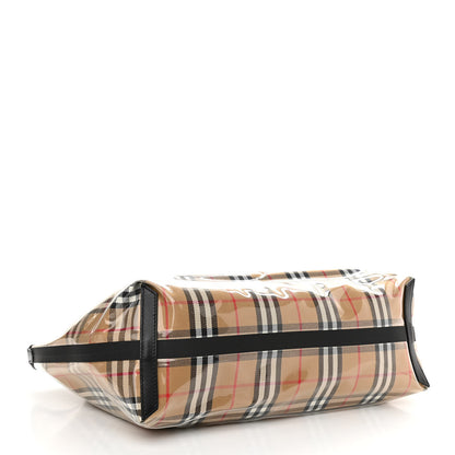 Burberry Vintage Check Transparent Large The Giant Reversible Tote Black 4 of 10