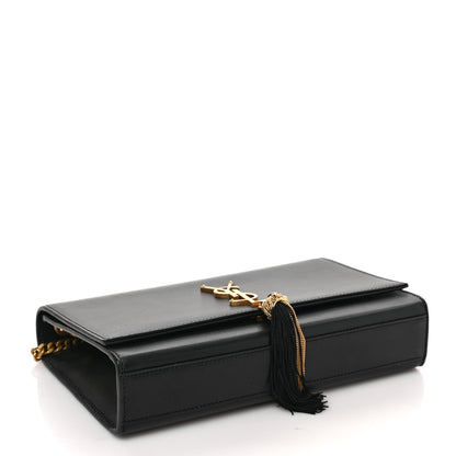 Saint Laurent Smooth Calfskin Medium Classic Monogram Kate Tassel Satchel Black 4 of 9