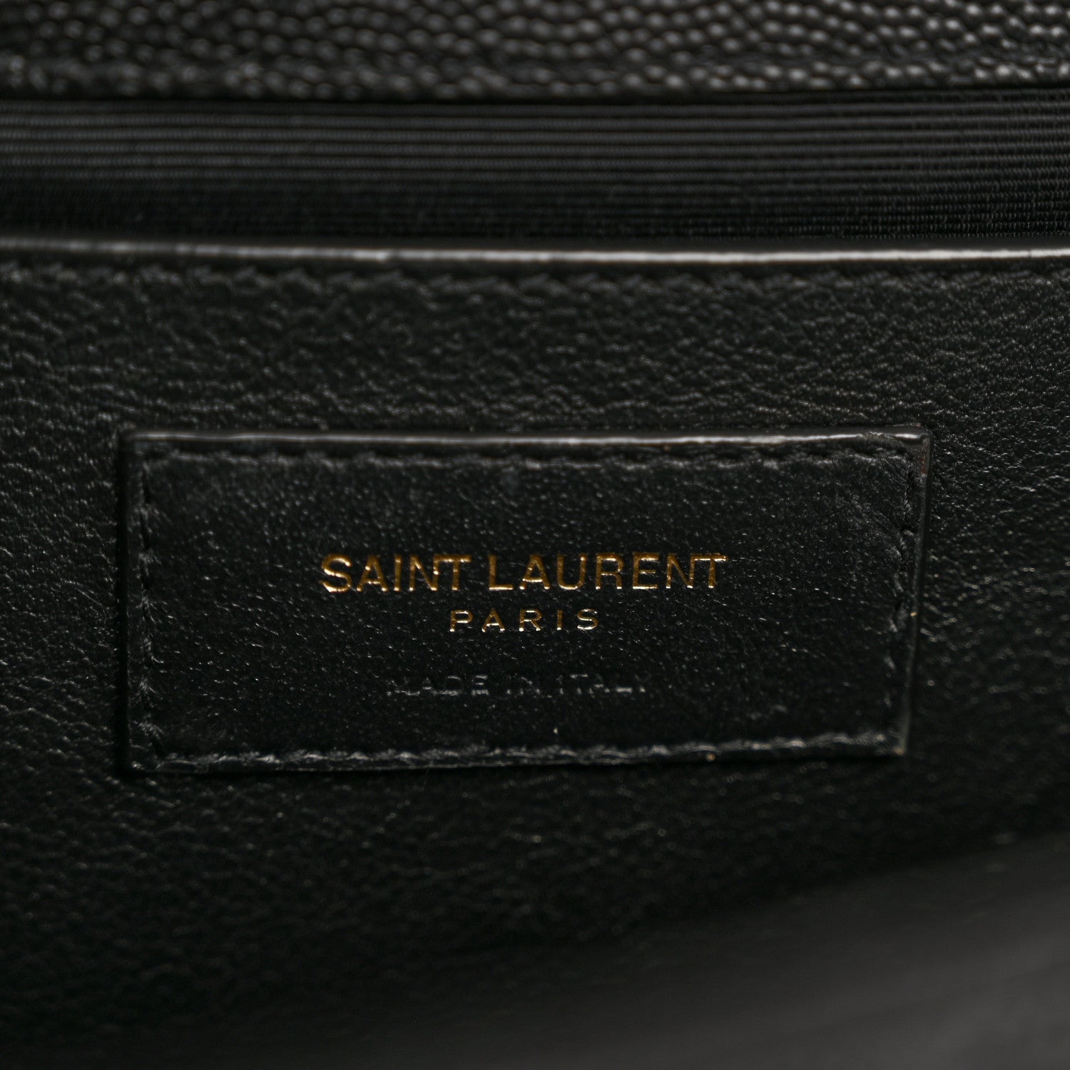Saint Laurent Grain De Poudre Textured Mixed Matelasse Triquilt Medium Monogram Satchel Black 6 of 12