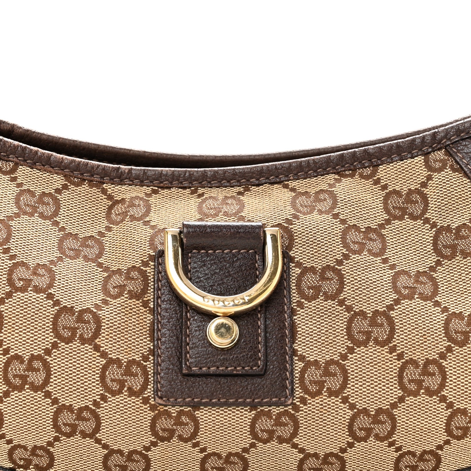 Gucci Monogram D Ring Abbey Pochette Brown 8 of 15