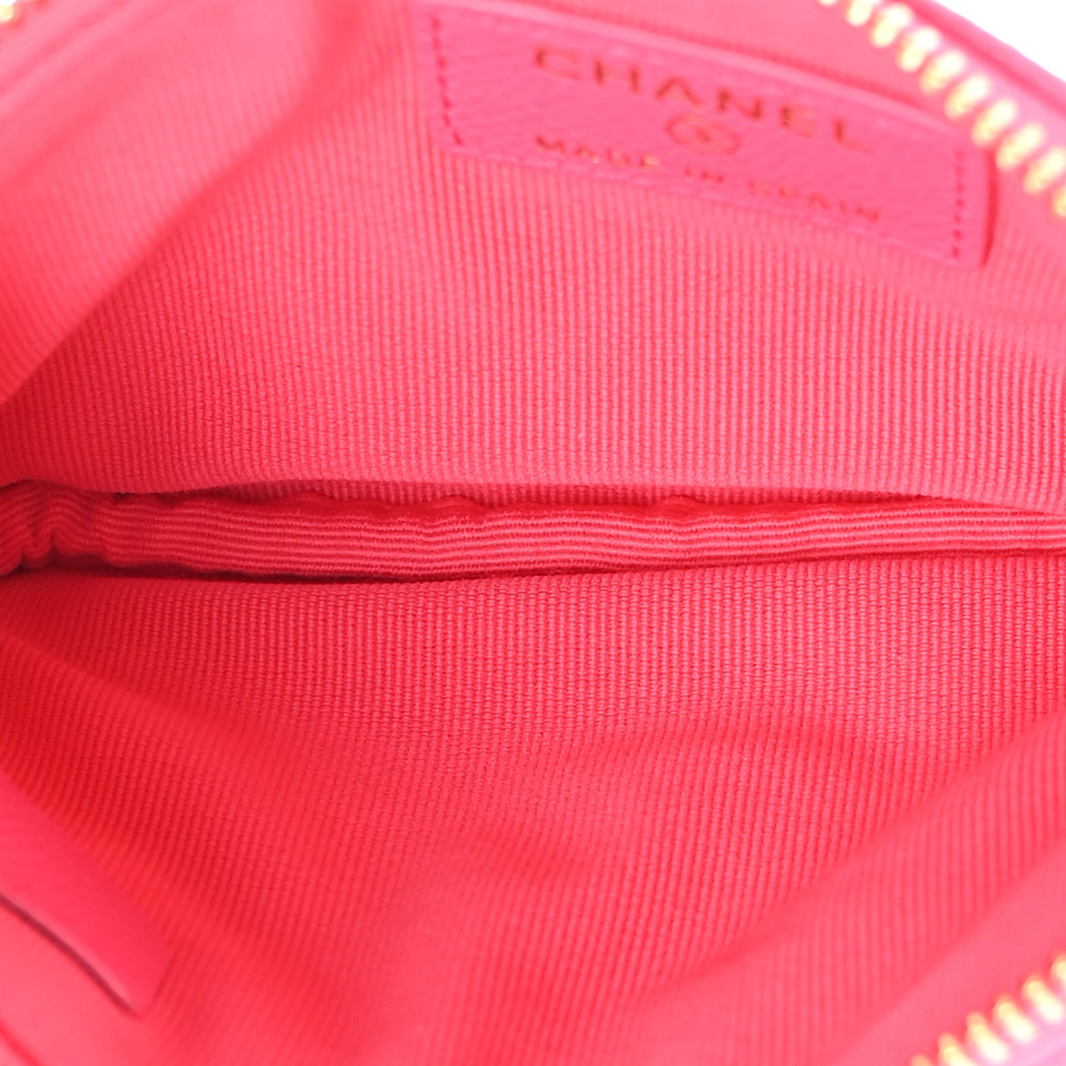 Chanel Caviar Quilted Small Cosmetic Case Fuchsia 5 of 8