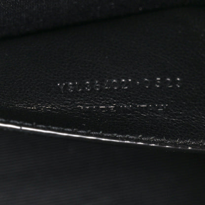 Saint Laurent Grain De Poudre Medium Classic Monogram Kate Satchel Black 8 of 12