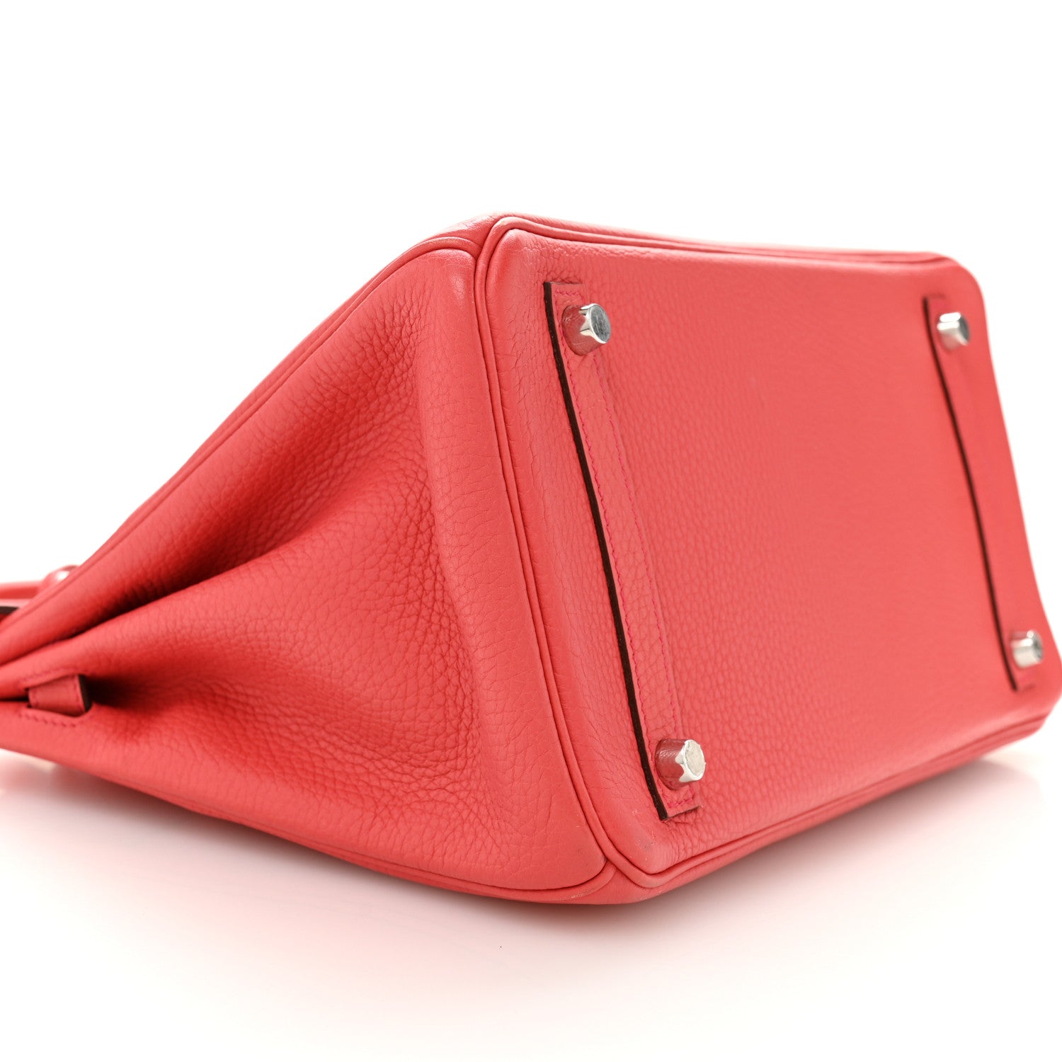 Hermes Taurillon Clemence Birkin 30 Geranium 9 of 13