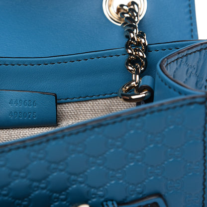 Gucci Microguccissima Mini Emily Shoulder Bag Deep Cobalt 9 of 10