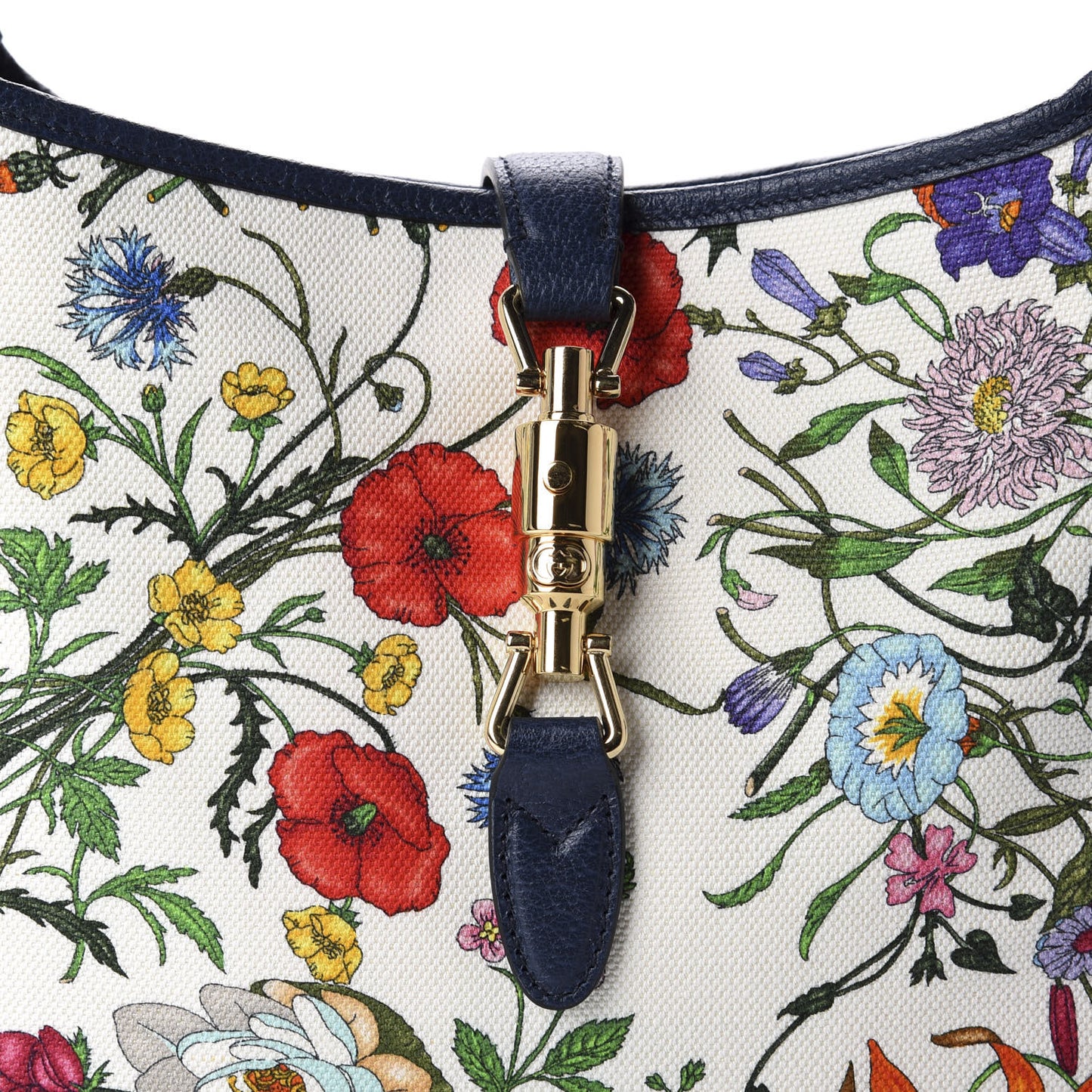 Canvas Flora Medium Jackie Hobo Blue Agata