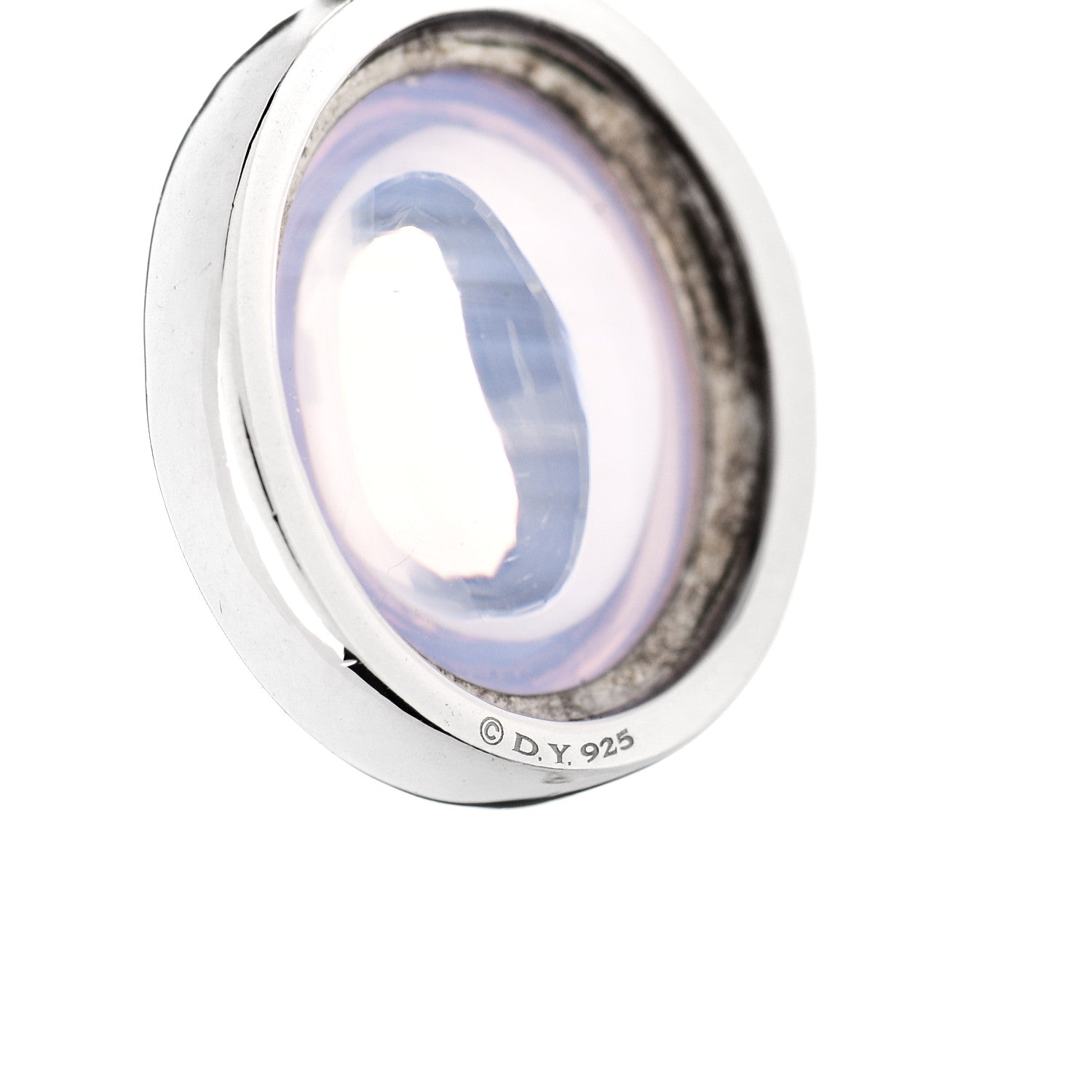 David Yurman Sterling Silver Moon Quartz Amethyst Cable Drop Earrings 4 of 6