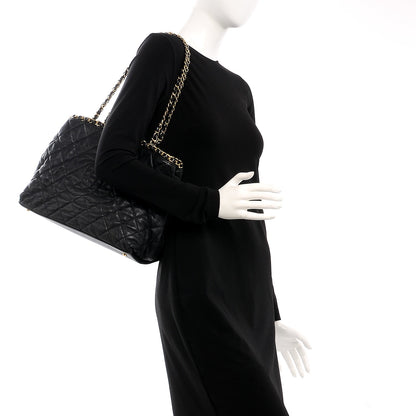 Chanel Calfskin Quilted Small Chain Me Tote Black 2 of 9