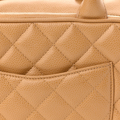 Chanel Caviar Quilted Small Bowler Beige 11 of 12