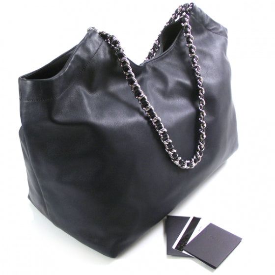 Prada Soft Calf Chain Tote Baltico 3 of 11