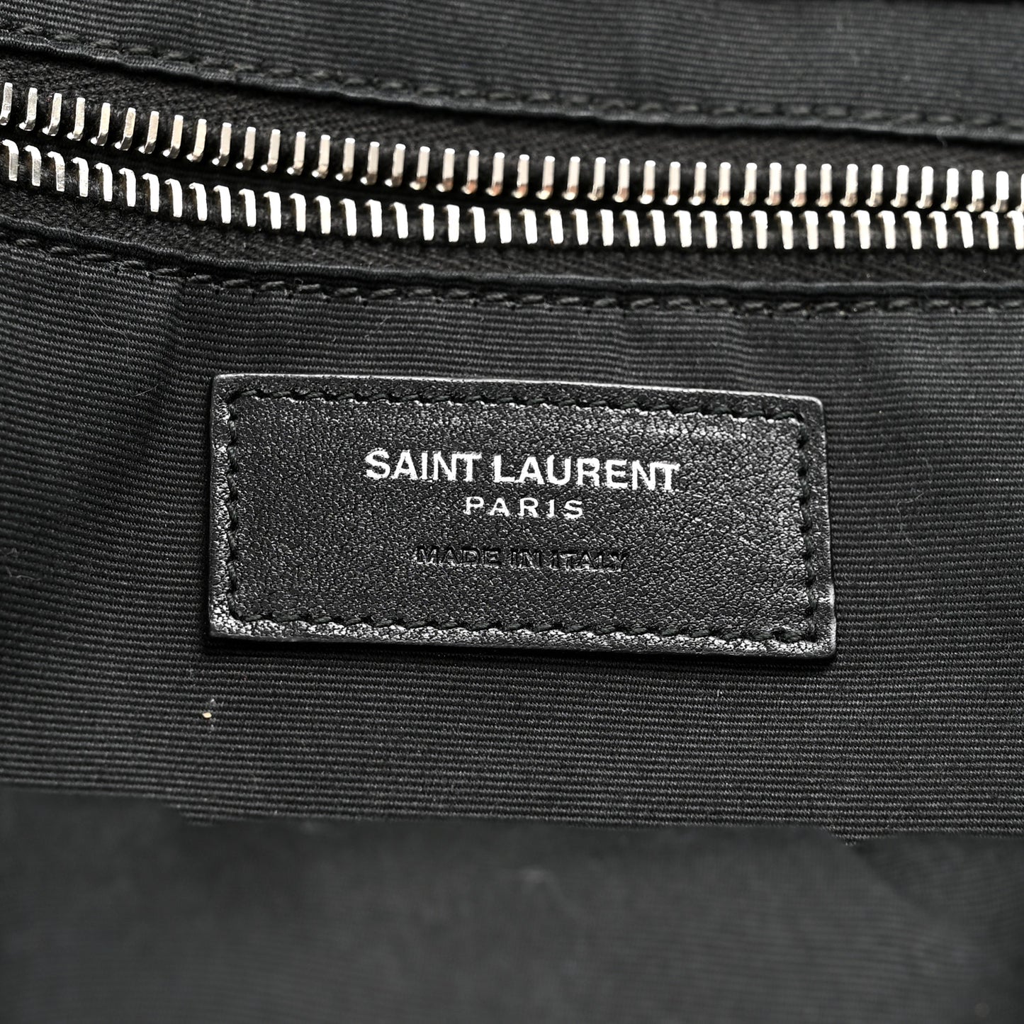 Raffia Linen Calfskin Small Rive Gauche Tote Black