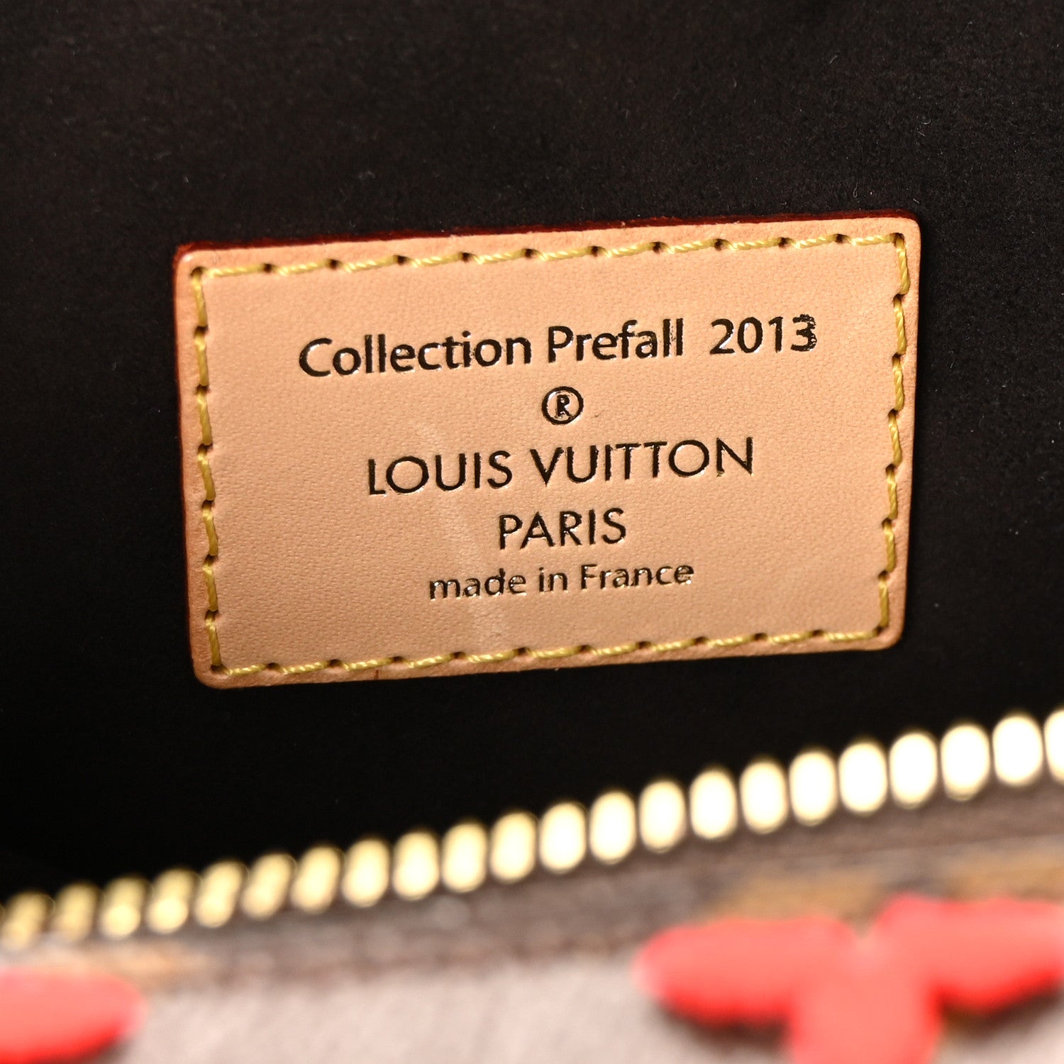 Louis Vuitton Monogram Tuffetage Deauville Cube Red 10 of 17