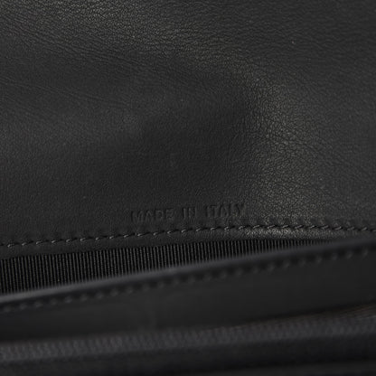 Chanel Lambskin Quilted Long Gusset Flap Wallet Black 6 of 9