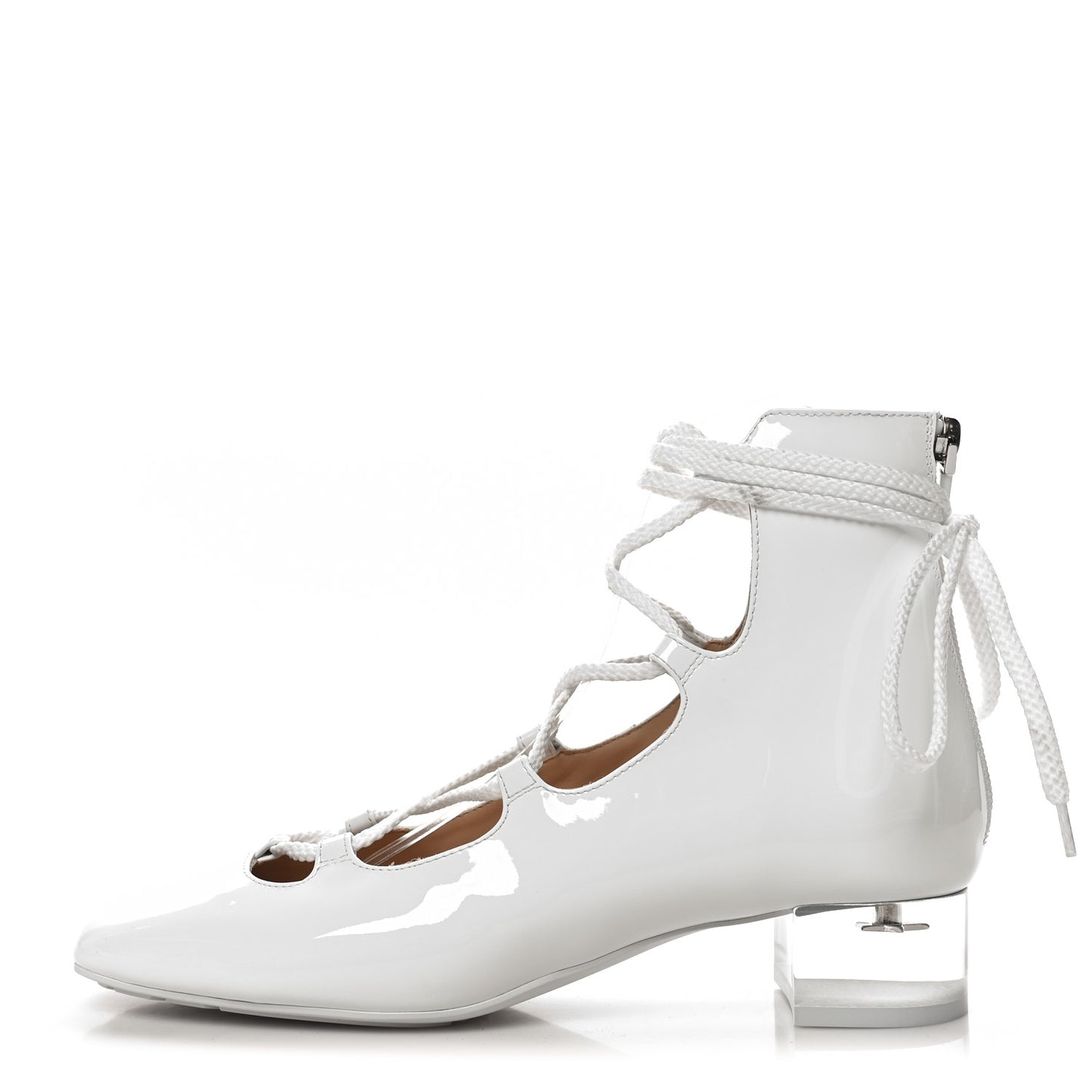 Patent Diorarty 30mm Pumps 37.5 White