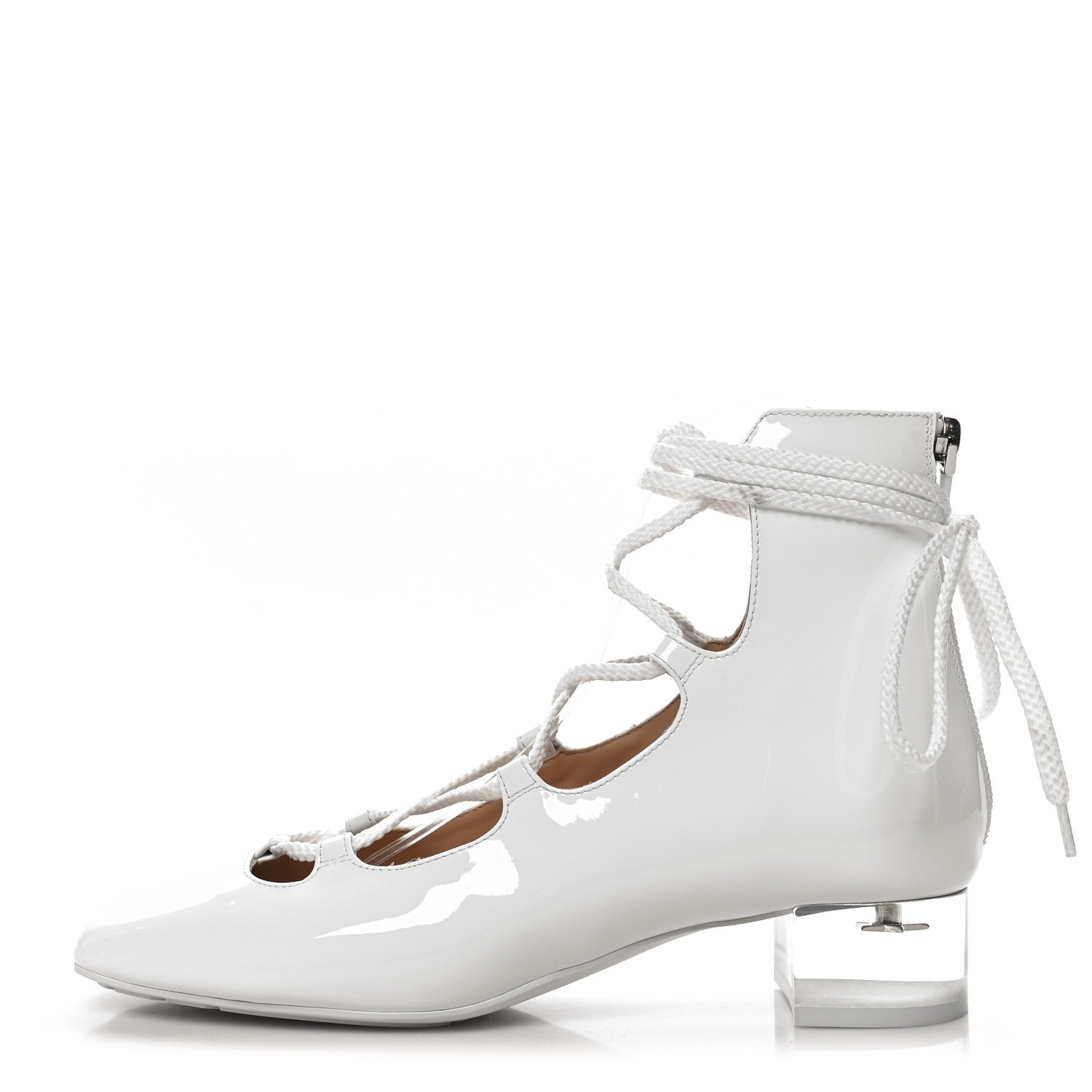Christian Dior Patent Diorarty 30mm Pumps 37.5 White 1 of 9
